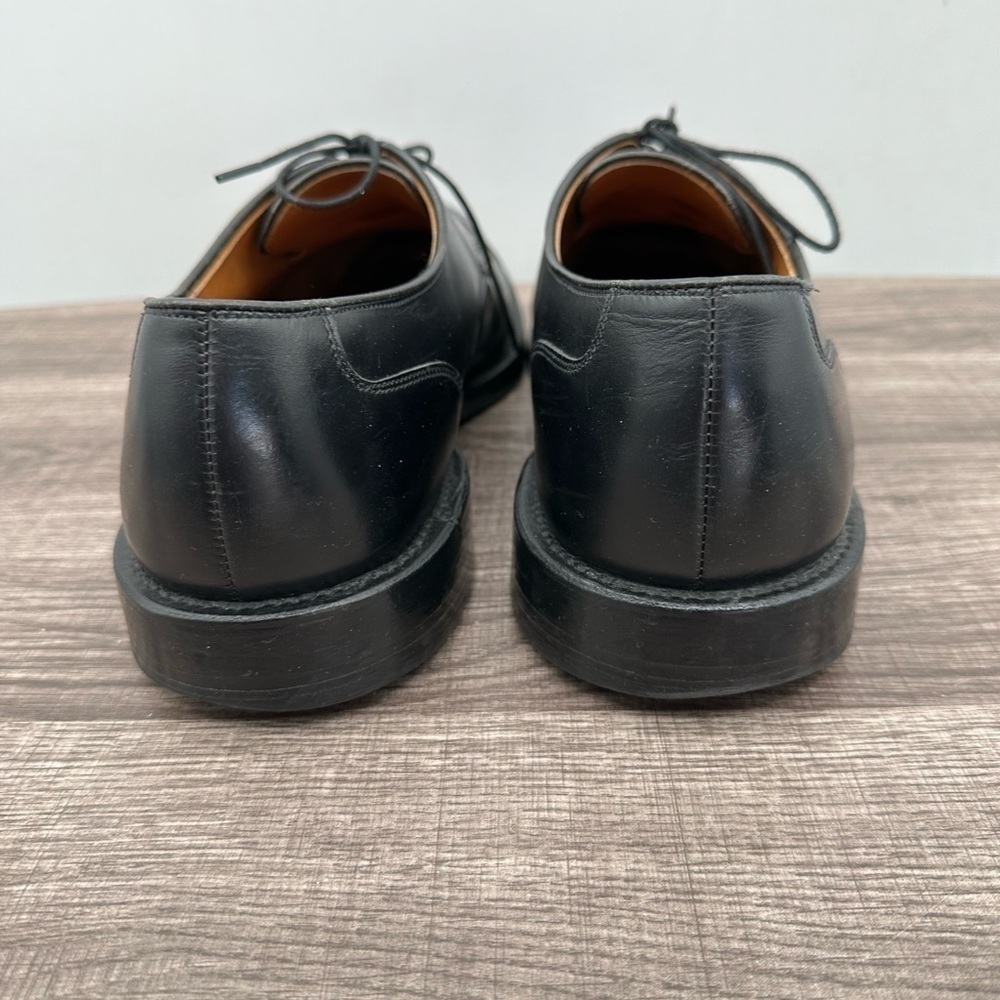 ALLEN EDMONDS Black leather men's oxford Lace up hand crafted dress shoe. 12D - Picture 7 of 11